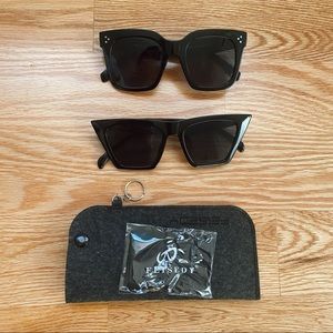 (2-Pairs) Oversized Designer-Style Sunglasses